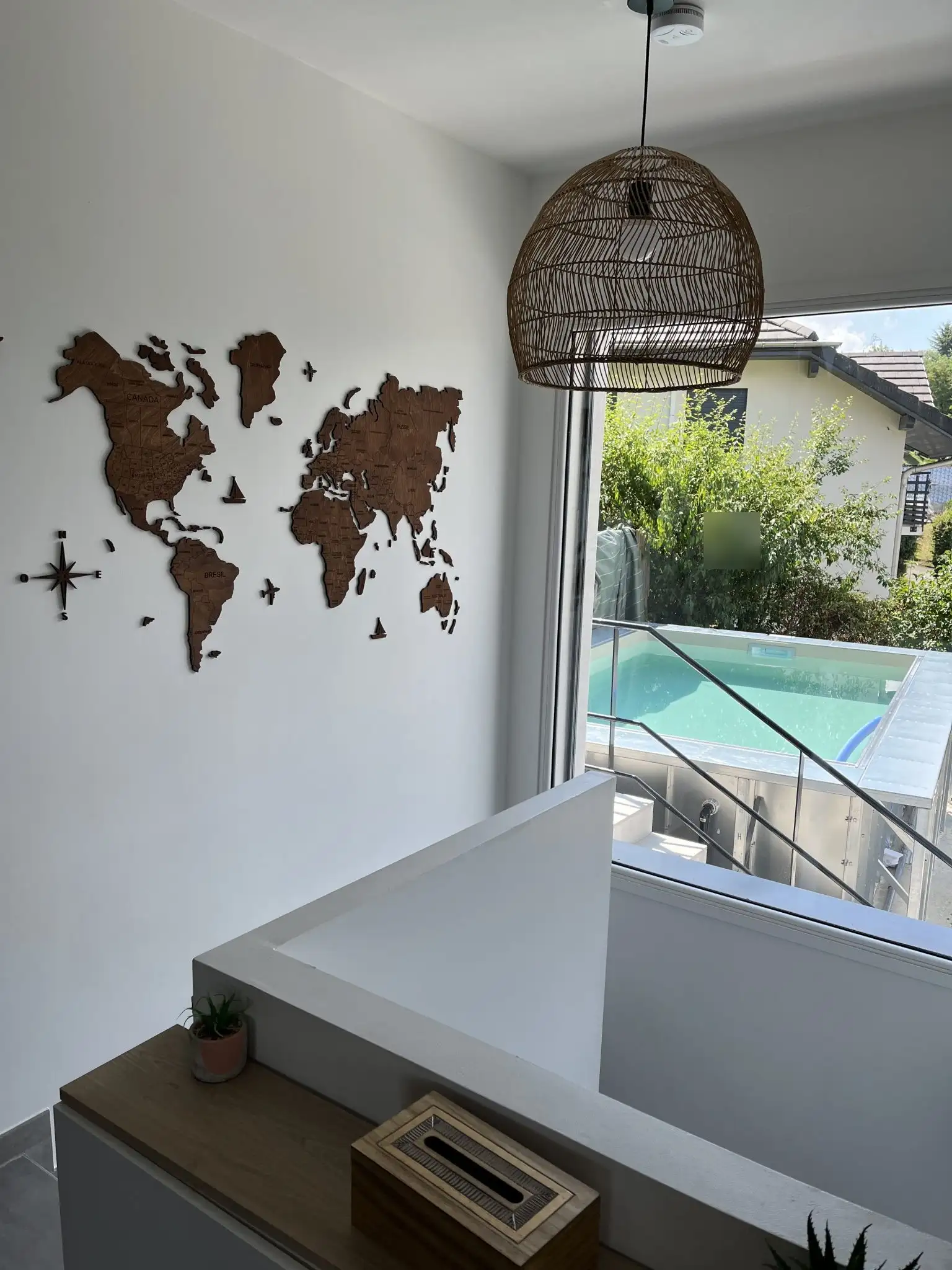 Piscine et jardin