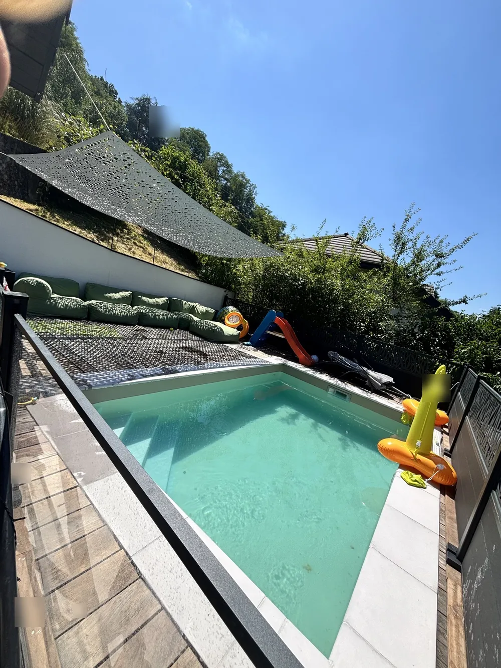 Pool and terrace of the house